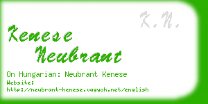 kenese neubrant business card